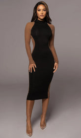 SEXY ENGES BANDAGE KLEID IN SCHWARZ